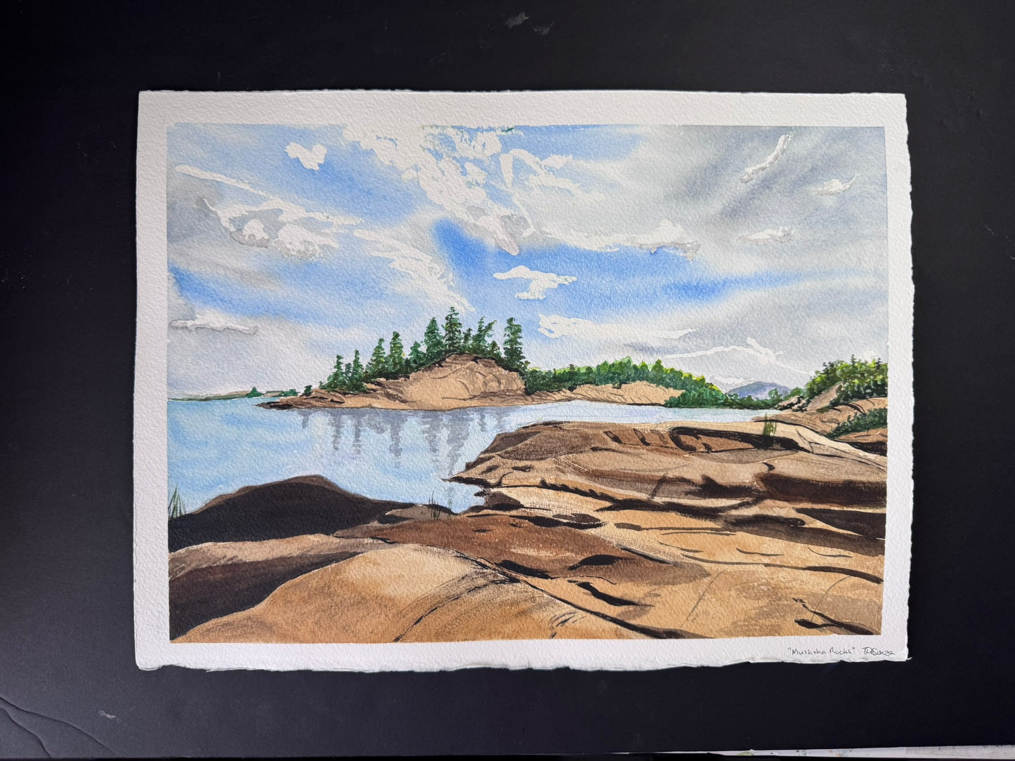 'Muskoka Rocks' – Fine Art Watercolour Print (Unframed)