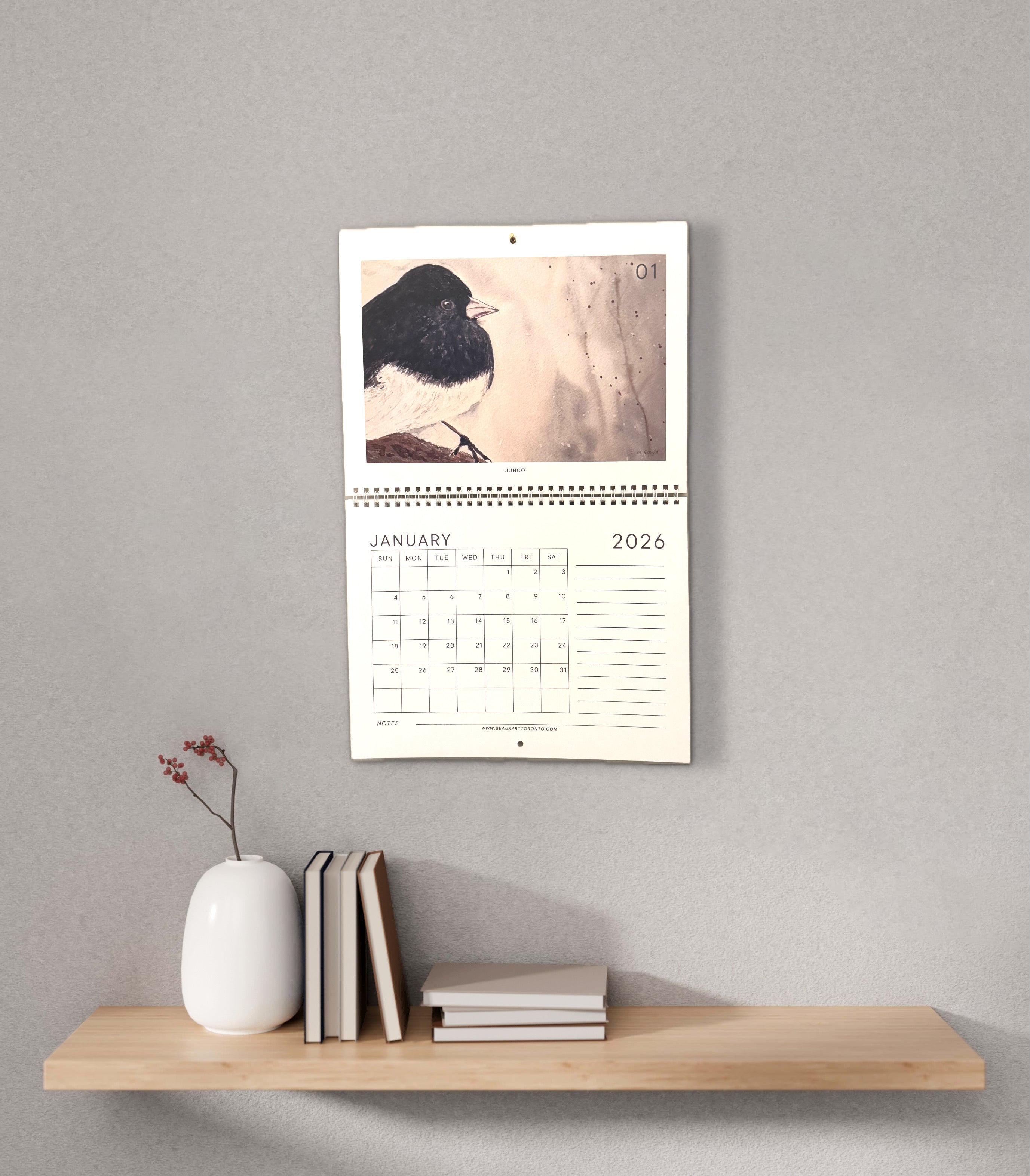 2026 Wall Calender for bird lovers (Large)